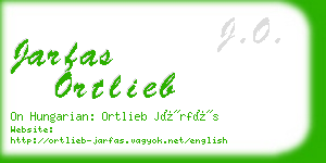 jarfas ortlieb business card
